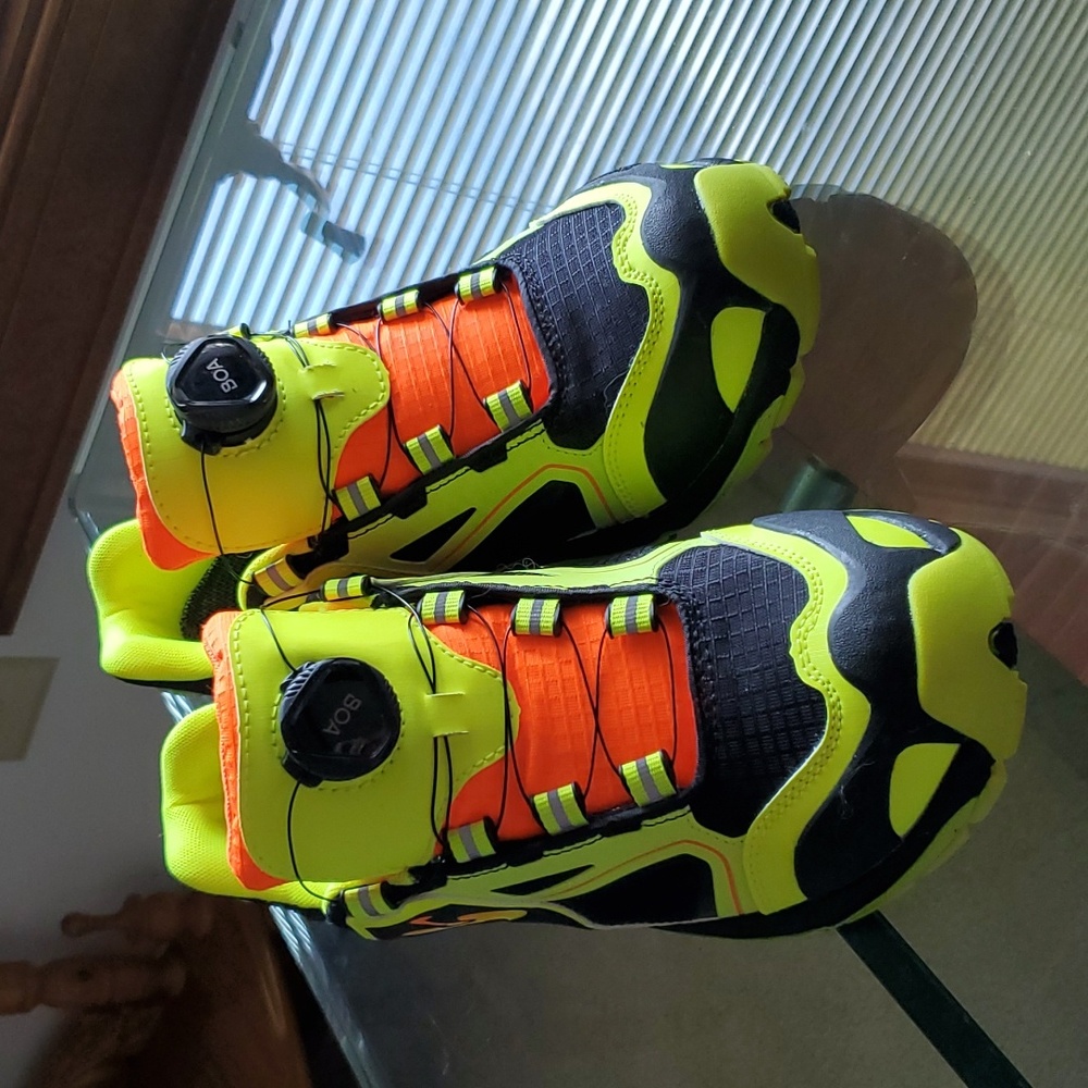 Shoes by German Engelbert Strauss. Size 39, color neon green/ orange and black